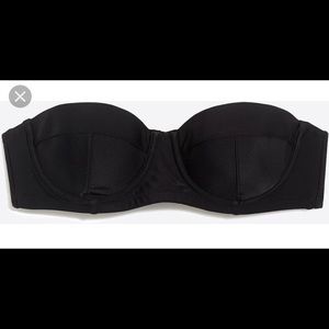 Bustier Bandeau Bikini Top in black
